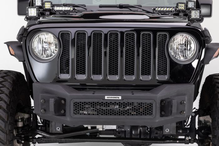 Defensa Delantera Bumper Rockline Stubby Winch Wrangler JL/JLU/Gladiator/JT 18-24 (3 y 5 Puertas)