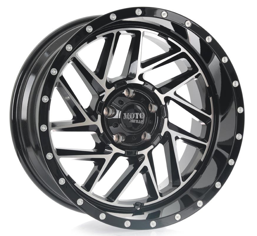 Rin 20 10 6X139.7 Motometal MO985 Gloss Black Machined ET0 CB0