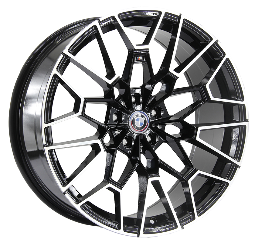 Rin 20 8.5 5X112 Rc Performance 360 Black Machine Face ET26 CB66.56