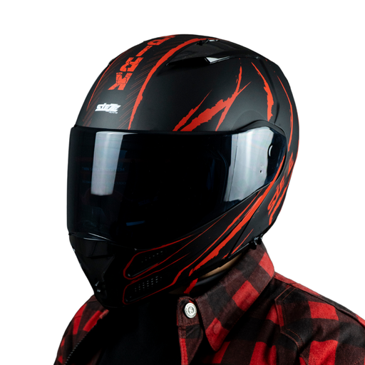 [CASCOABASTORKRYRXL] CASCO ABATIBLE STORM KRIPTONITE ROJO XL