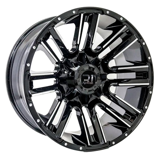 [205127/13510R11037BMFLET-240] Rin 20 10 5X127/135 R1 1037 Black Machine Face ET-24 CB0